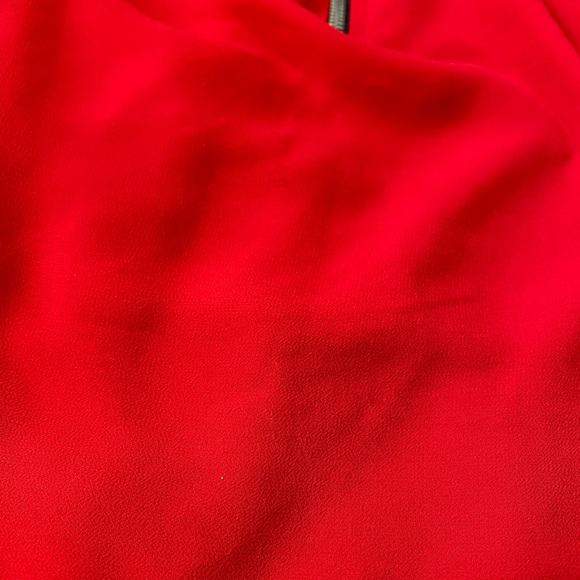 Red Sleeveless Blouse, Small - Picture 5 of 7
